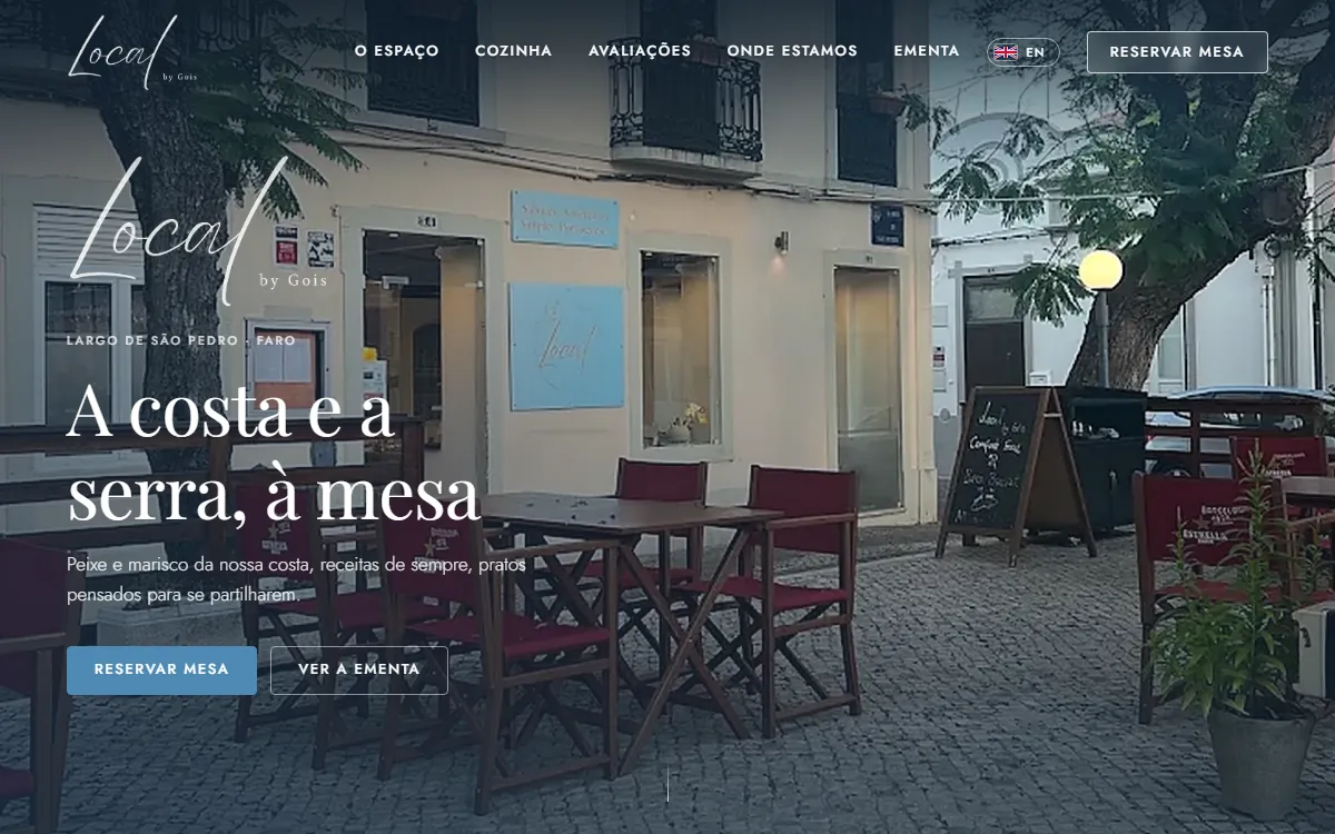 Local by Góis — pré-visualização do site criado pela Solve & Promote